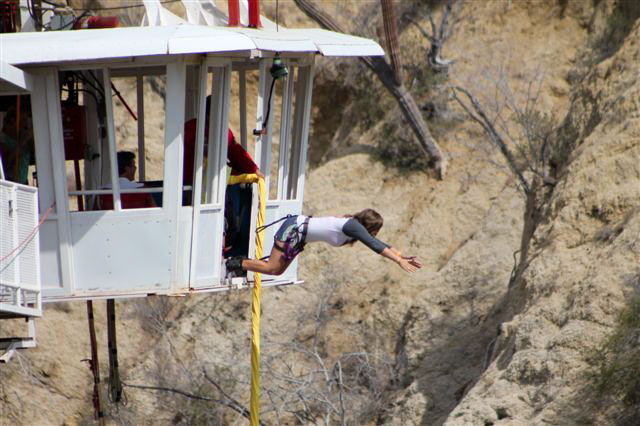 Bungee jumping in Los Cabos Mexico
