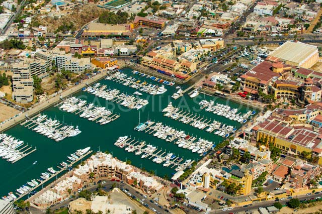 Aerial views over Cabo San Lucas