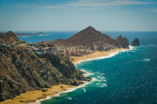 Aerial views over Cabo San Lucas