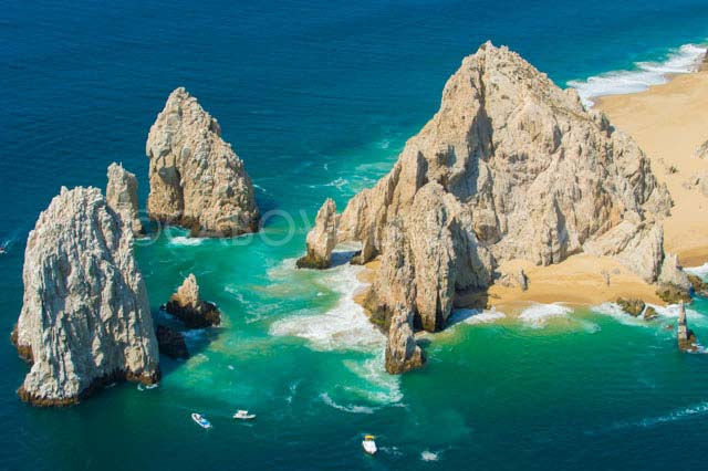 Aerial views over Cabo San Lucas