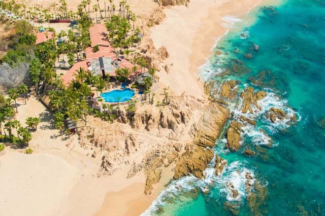 Aerial views over Cabo San Lucas