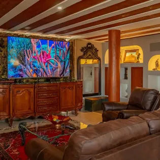 11 villa california media room