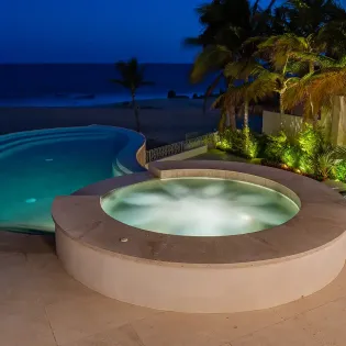 11casa keller pool night3