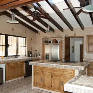 20 villa golden dome kitchen