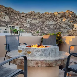 24 villa descanso fire pit