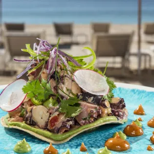 27 dish garza blanca resort   spa los cabos