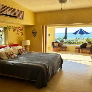 35 villa de la playa bedroom patio