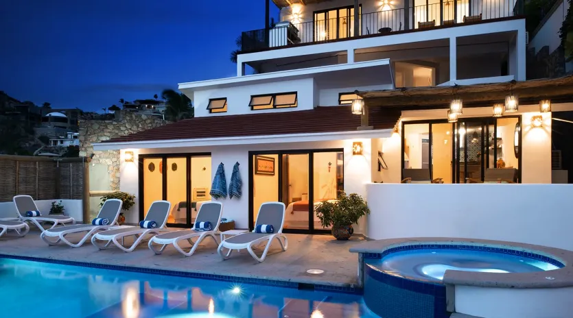 1 villa ysabel pool night