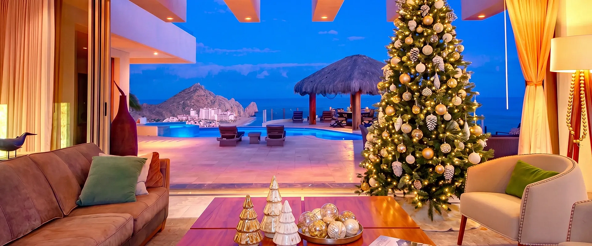 Christmas luxury villa rental Villa Turquesa in Cabo San Lucas