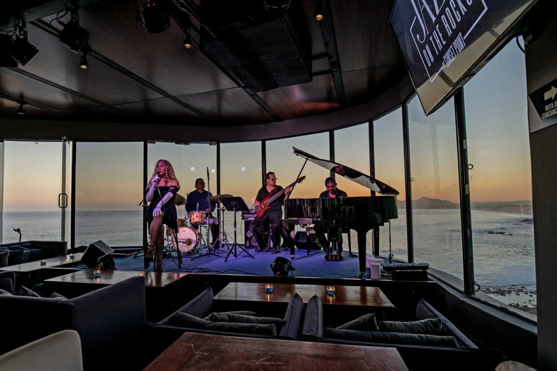 Jazz on the Rocks live jazz music and gourmet dining mixology in Cabo San Lucas Mexico	