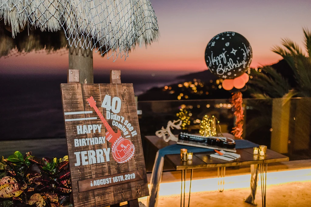 Fabulous 40th birthday party in private vacation rental Villa Turquesa in Cabo San Lucas Mexico	