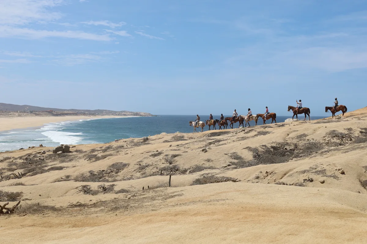 Beach Horseback riding in Cabo San Lucas Mexico with Rancho Carisuva	