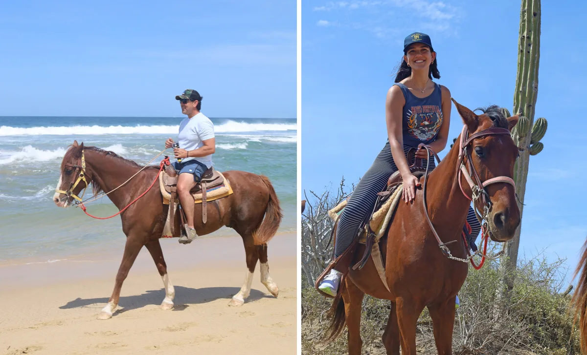 Beach Horseback riding in Los Cabos Mexico with Rancho Carisuva	