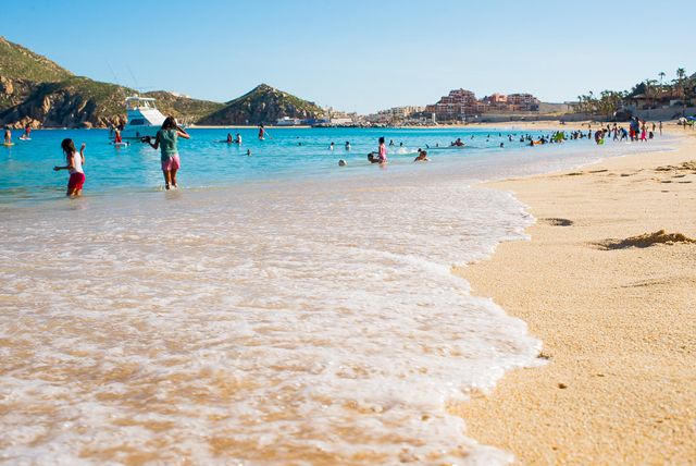 Médano Beach in Cabo San Lucas Mexico Hurricane Odile Recovery	