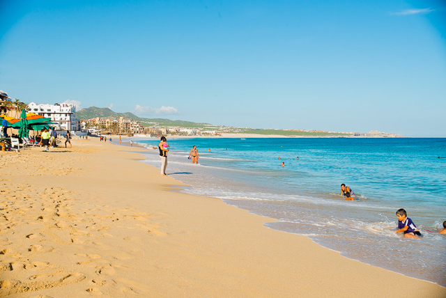 Médano Beach in Cabo San Lucas Mexico Hurricane Odile Recovery	