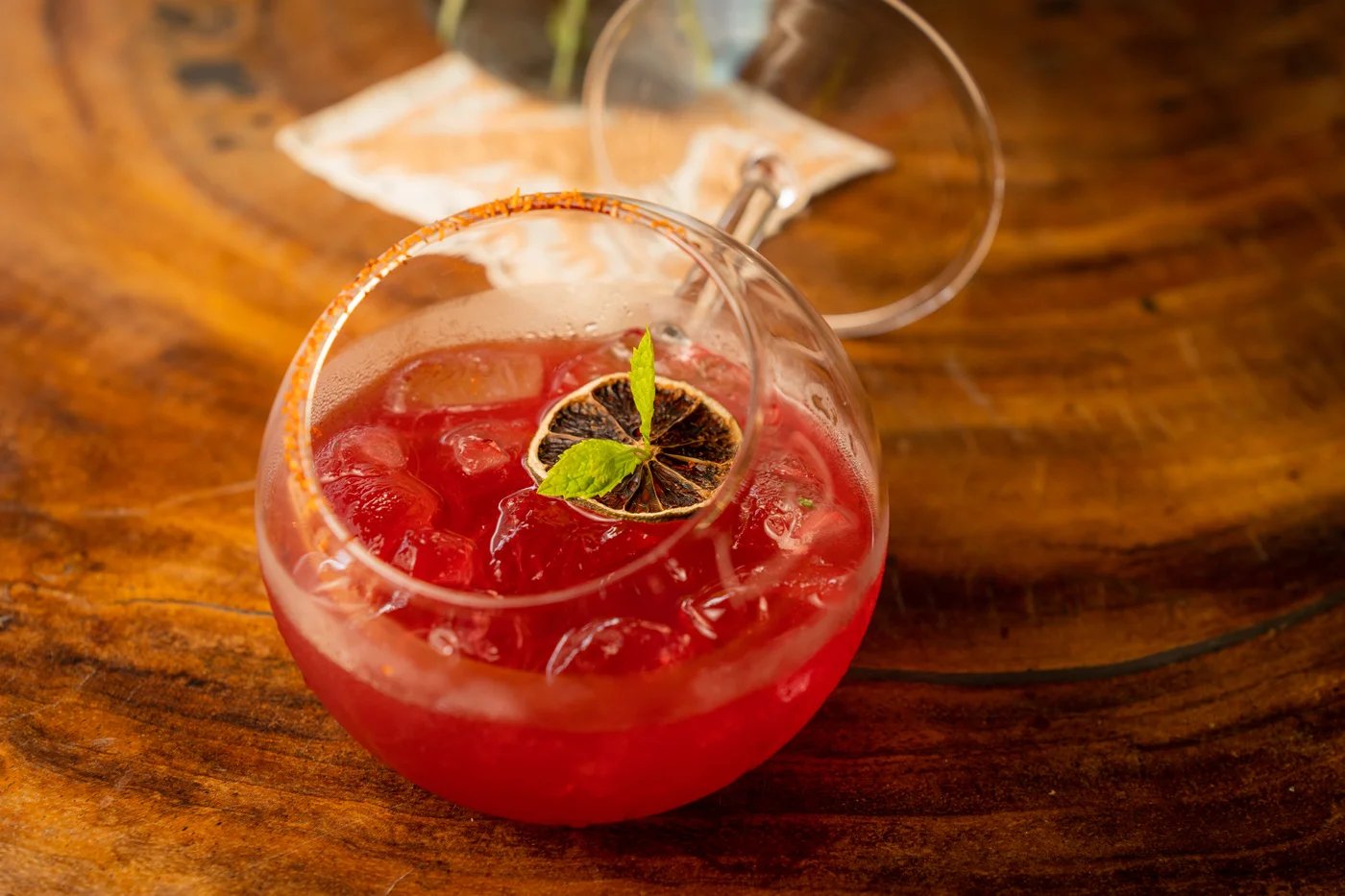 Fine dining restaurant cocktails and wine list at Don Sanchez in San Jose del Cabo	