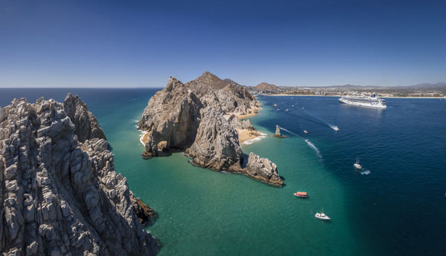 Aerial view of Cabo San Lucas, Mexico	