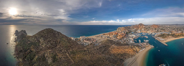 Aerial view of Cabo San Lucas, Mexico	