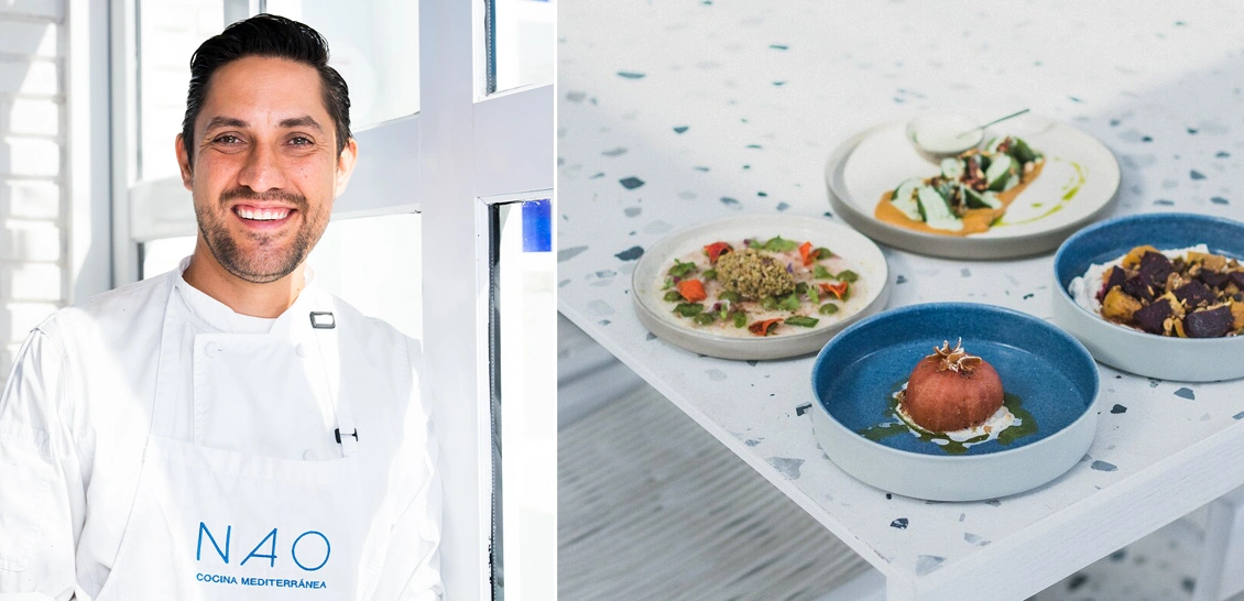 NAO fine dining Mediterranean restaurant Los Cabos Mexico	