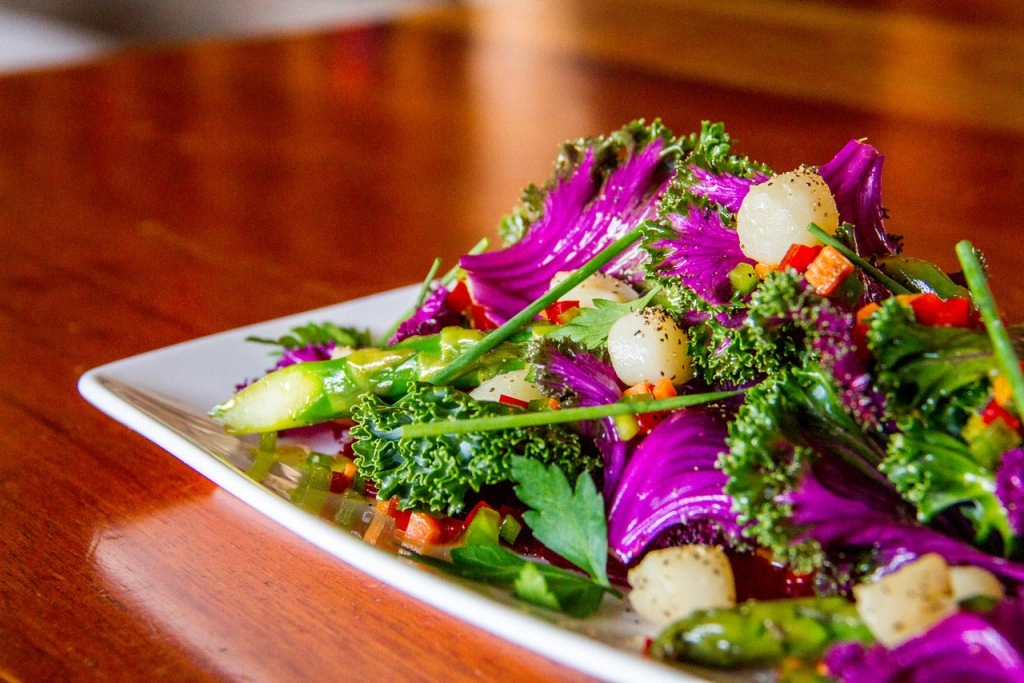 Kale Salad at Templo in Cabo San Lucas, Mexico	