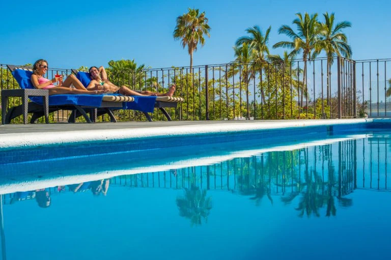Rooftop pool at Guaycura Boutique Hotel	