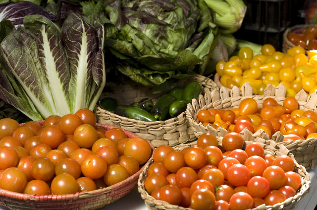 Vibrant produce at the Cabo Organic Farmers Market	