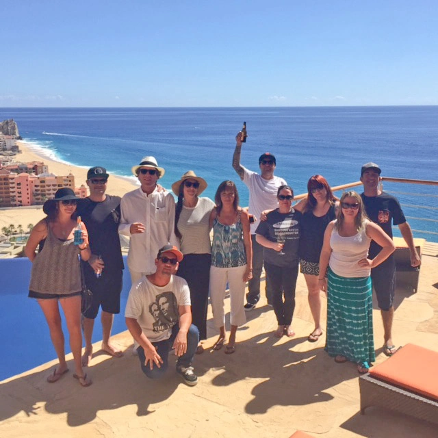Enjoying the beautiful setting of luxury Cabo San Lucas vacation rental Villa Bellissima	
