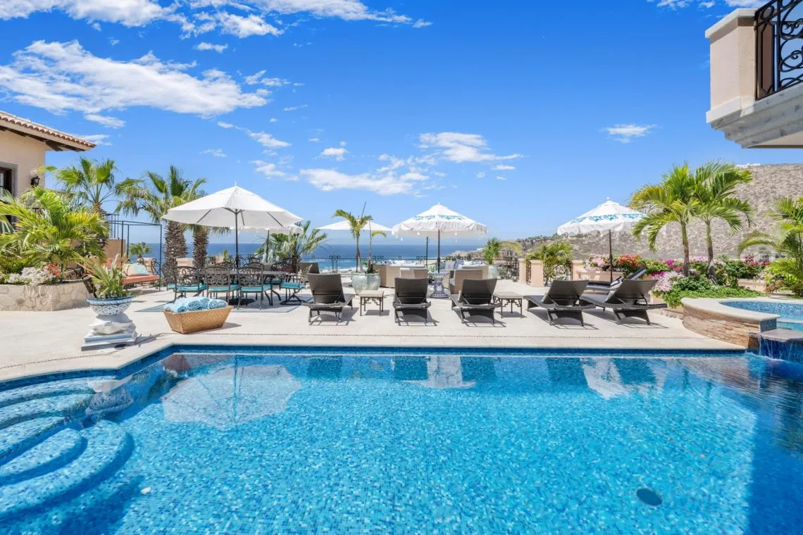 Poolside w/ Ocean View at Villa Marisal	