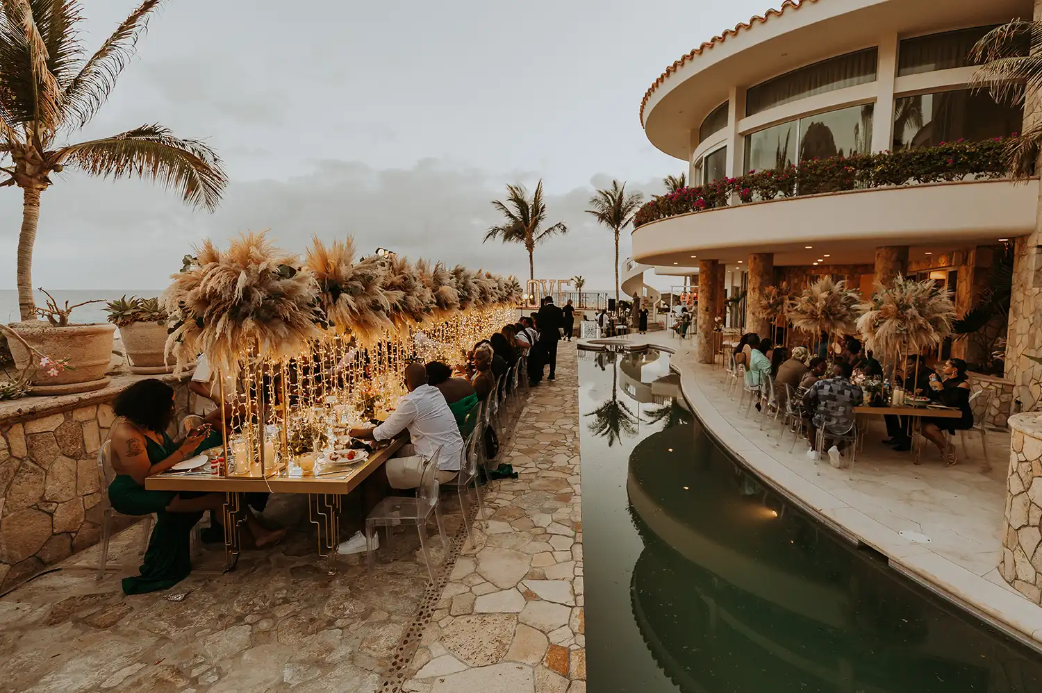Luxurious Destination Wedding in Cabo San Lucas Mexico at luxury vacation rental Villa Marcella	